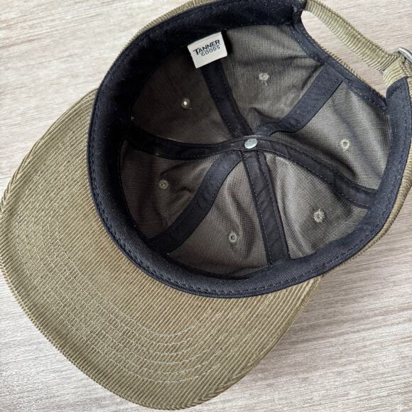 Tanner Goods Corduroy Strap Back Hat Cap Brown Green Earth Tones Adult OS - Picture 4 of 6